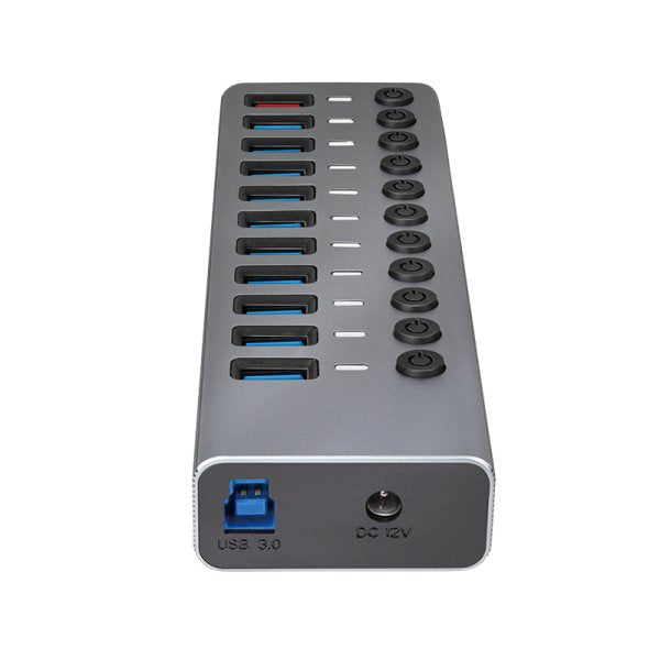 EAN 4052792065527 - LogiLink UA0388 hub de interfaz USB 3.2 Gen 1 (3.1 Gen 1) Type-B 5000 Mbit/s Gris imagen 3