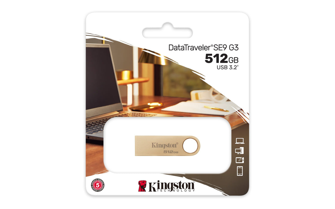 EAN 0740617341324 - Kingston Technology DataTraveler SE9 G3 unidad flash USB USB tipo A 3.2 Gen 1 (3.1 Gen 1) Oro imagen 5