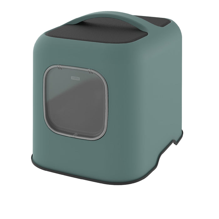 EAN 7610859245052 - Rotho BIALA Gato Caja de arena con cubierta Verde imagen 1
