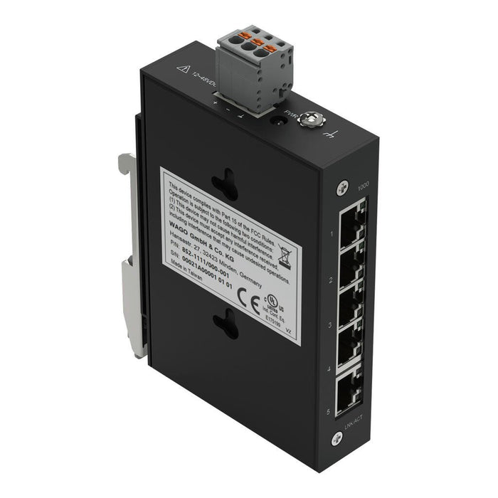 EAN 4066966254990 - Wago 852-1111/000-001 switch Gigabit Ethernet (10/100/1000) Negro imagen 4