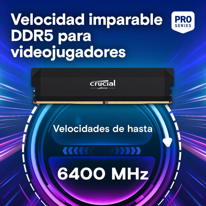 EAN 0649528945709 - Crucial Pro CP2K32G64C40U5B módulo de memoria 64 GB 2 x 32 GB DDR5 288-pin DIMM imagen 2