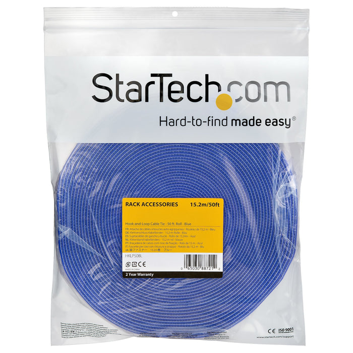 EAN 65030887212 - StarTech.com HKLP50BL presilla Bridas adherentes para cables Nylon 1 pieza(s) imagen 4
