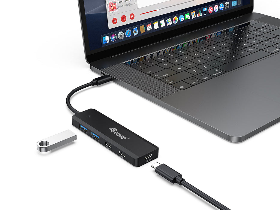 EAN 4015867234235 - Equip 128964 hub de interfaz USB 3.2 Gen 1 (3.1 Gen 1) Type-C 5000 Mbit/s Negro imagen 2