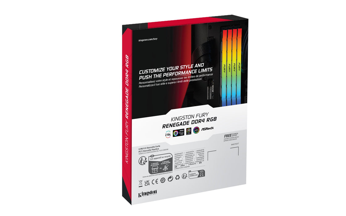 EAN 0740617338201 - Kingston Technology FURY Renegade RGB módulo de memoria 1 x 8 GB 3200 MT/s 288-pin DIMM imagen 5