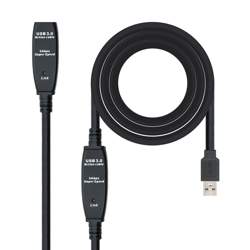 EAN 8433281008243 - Nanocable 10.01.0312 cable USB USB 3.2 Gen 1 (3.1 Gen 1) USB A Negro imagen 1