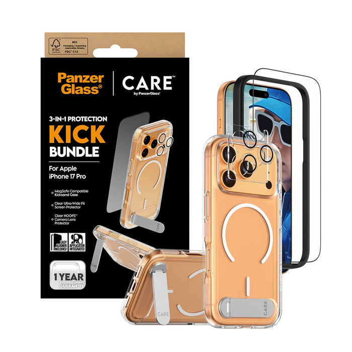 EAN 5715685027352 - PanzerGlass ® | CARE by ® 3-in-1 Feature Kick Bundle iPhone 17 Pro Protector de pantalla Apple 1 pieza(s) imagen 5