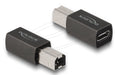 EAN 4043619658398 - DeLOCK 65839 cambiador de género para cable 1 x USB Type-C 1 x USB 2.0 Type-B Antracita imagen 1