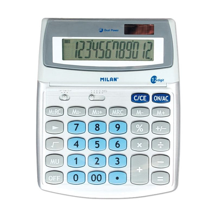 EAN 8411574021766 - Milan 152512BL calculadora Escritorio Calculadora básica Metálicoimagen 2)