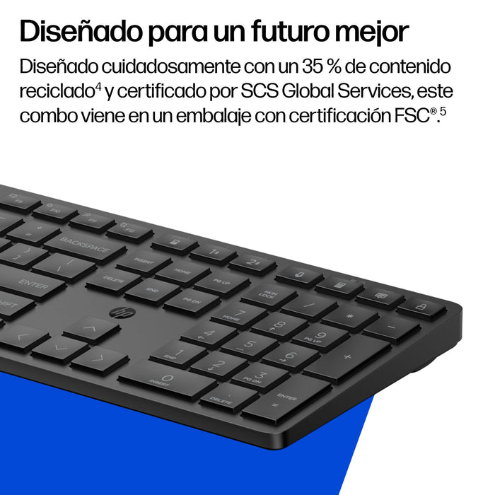 EAN 0198990955261 - HP Multi-Device Dual-Mode Mouse and Keyboard Combo 495C teclado Ratón incluido Hogar / Oficina USB + RF W imagen 5
