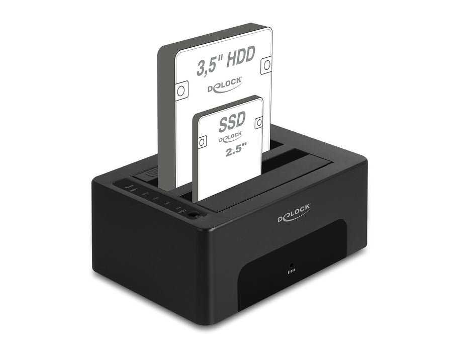 EAN 4043619641871 - DeLOCK 64187 caja para disco duro externo Carcasa de disco duro/SSD Negro 2.5/3.5" imagen 3