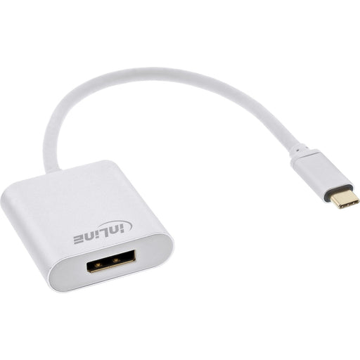 EAN 4043718271146 - InLine 64102S adaptador de cable de vídeo 0,2 m USB Tipo C DisplayPort Plata imagen 1