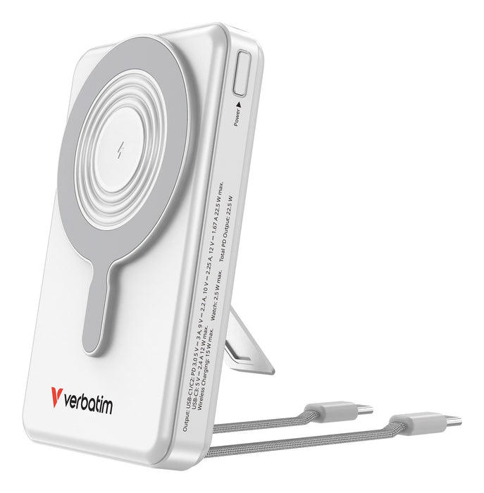 EAN 0023942322733 - Verbatim 32273 batería externa Polímero de litio 10000 mAh Cargador inalámbrico Plata imagen 1