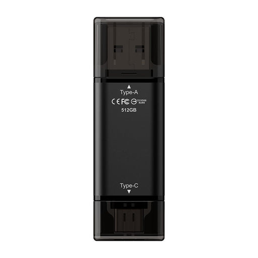 EAN 4711430803623 - Team Group X1 MAX unidad flash USB 512 GB USB Type-A / USB Type-C 3.2 Gen 2 (3.1 Gen 2) Negro imagen 1