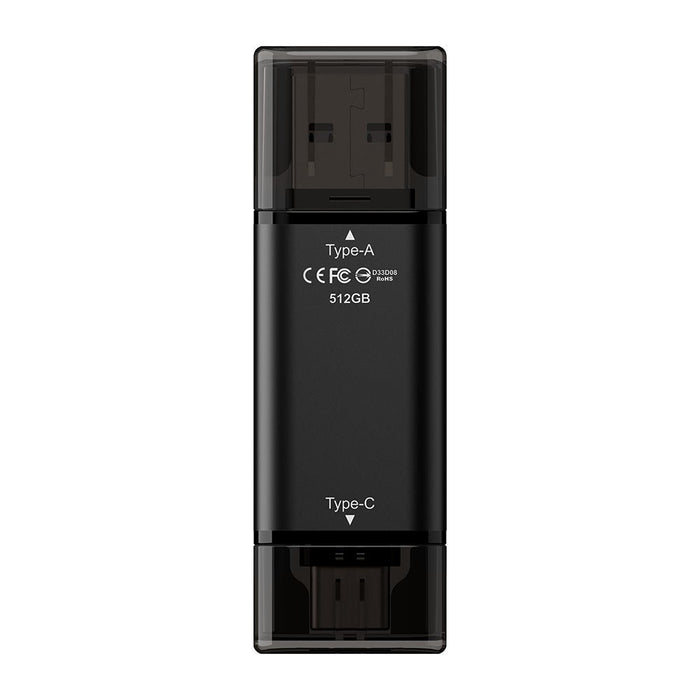 EAN 4711430803623 - Team Group X1 MAX unidad flash USB 512 GB USB Type-A / USB Type-C 3.2 Gen 2 (3.1 Gen 2) Negro imagen 1