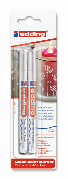 EAN 4004764888801 - Edding e-751 Blanco 2 pieza(s) imagen 1