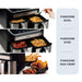 EAN 8003705121386 - Ariete 4625/00 Doble 9 L Independiente 2100 W Freidora de aire caliente Negro, Acero inoxidable imagen 5