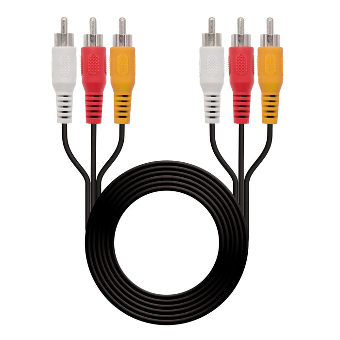 EAN 8433281002890 - Nanocable 10.24.0802 cable de vídeo compuesto 1,8 m 3 x RCA Negroimagen 1)