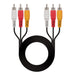 EAN 8433281002890 - Nanocable 10.24.0802 cable de vídeo compuesto 1,8 m 3 x RCA Negroimagen 1)