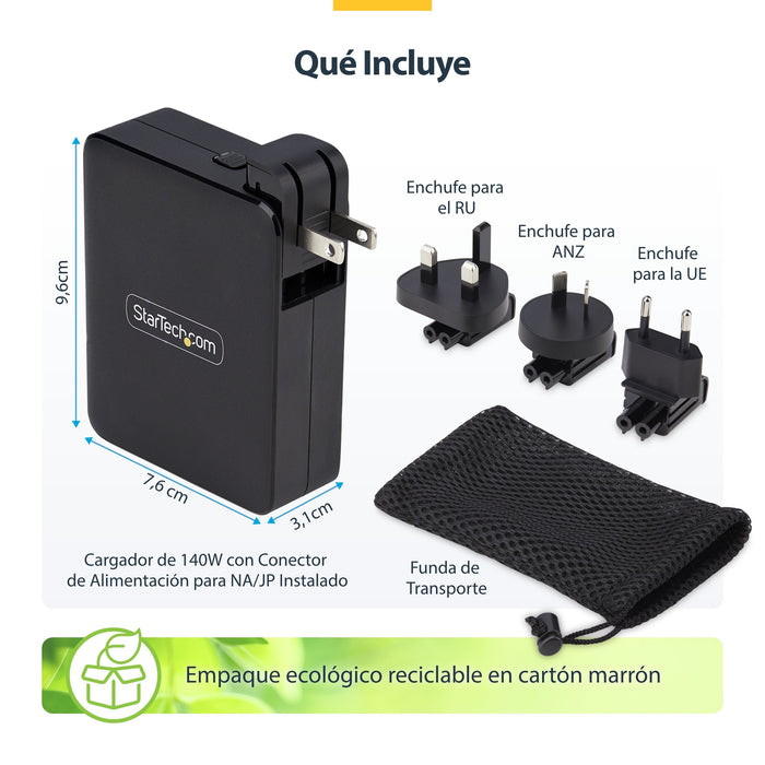 EAN 0065030911696 - StarTech.com 3114GCU-WALL-CHARGER cargador de dispositivo móvil Universal Negro Corriente alterna Carga r imagen 18