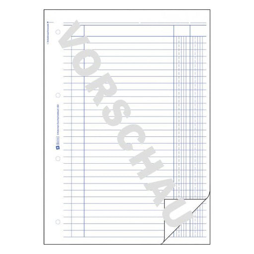 EAN 4004182004500 - Avery 450 registro comercial (libro) Azul, Blanco imagen 2
