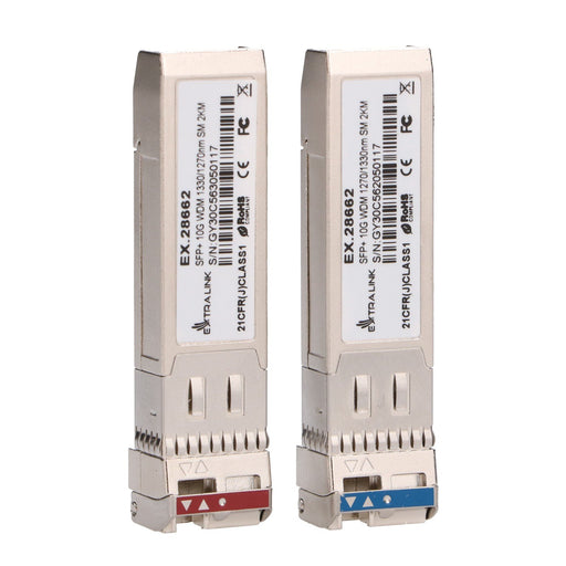 EAN 5907207228662 - Extralink SFP+ 10G WDM 1270/1330NM SM 2KM red modulo transceptor imagen 2