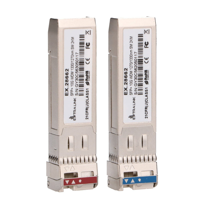 EAN 5907207228662 - Extralink SFP+ 10G WDM 1270/1330NM SM 2KM red modulo transceptor imagen 2