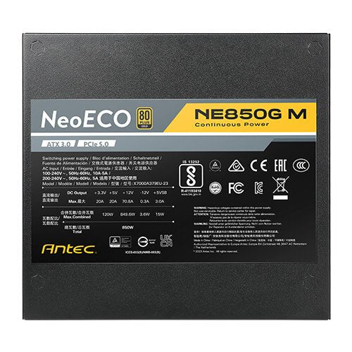 EAN 761345113885 - Antec Neo ECO Modular NE850G M ATX3.0 EC unidad de fuente de alimentación 850 W 20+4 pin ATX ATX Negro imagen 9