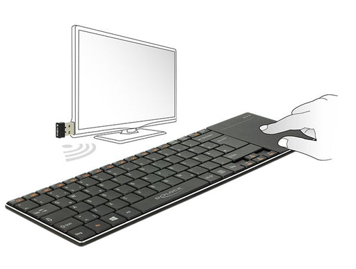 EAN 4043619124541 - DeLOCK 12454 teclado para móvil MicroUSB Negro imagen 2