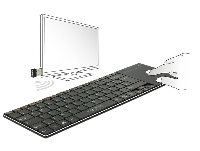 EAN 4043619124541 - DeLOCK 12454 teclado para móvil MicroUSB Negro imagen 2