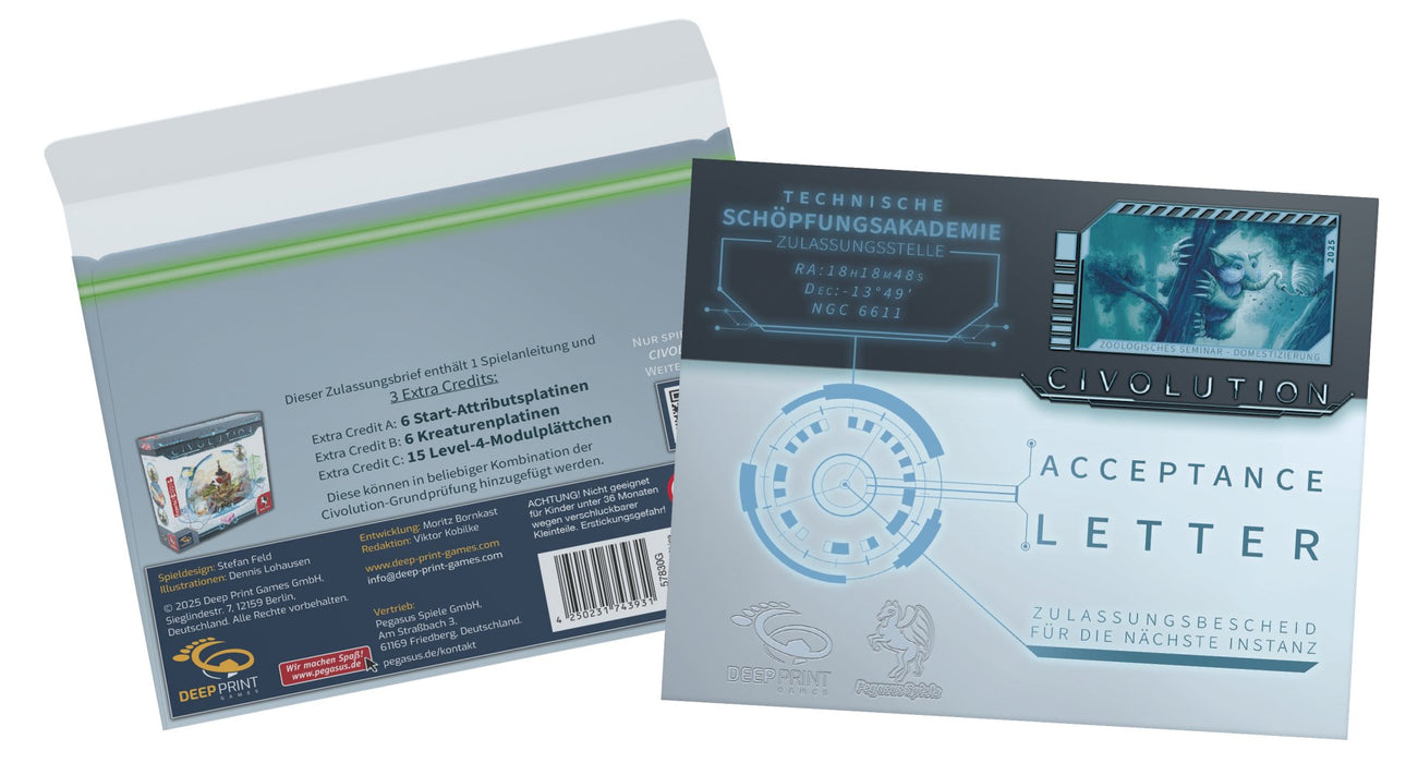 EAN 4250231743931 - Pegasus Civolution: Acceptance Letter Juego de mesa imagen 1