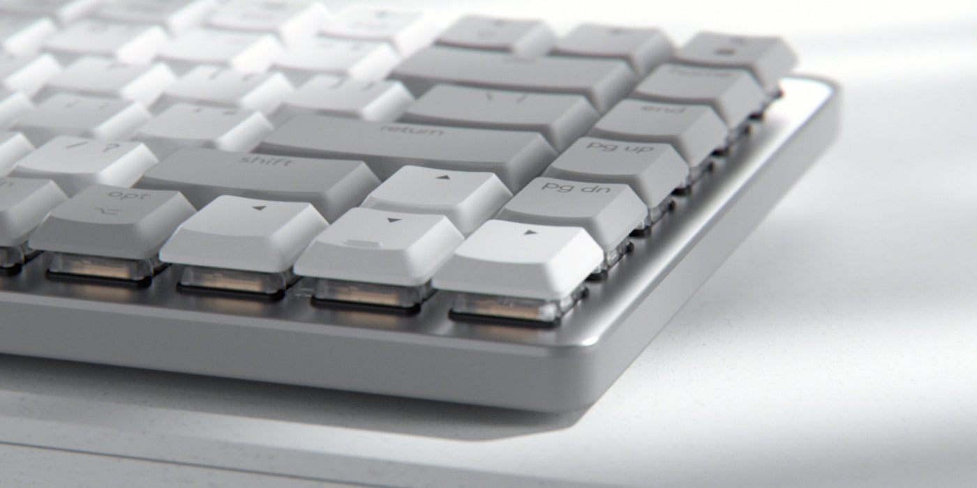 EAN 5099206103269 - Logitech Master MX Mechanical Mini for Mac teclado Oficina RF Wireless + Bluetooth AZERTY Francés Gris imagen 2
