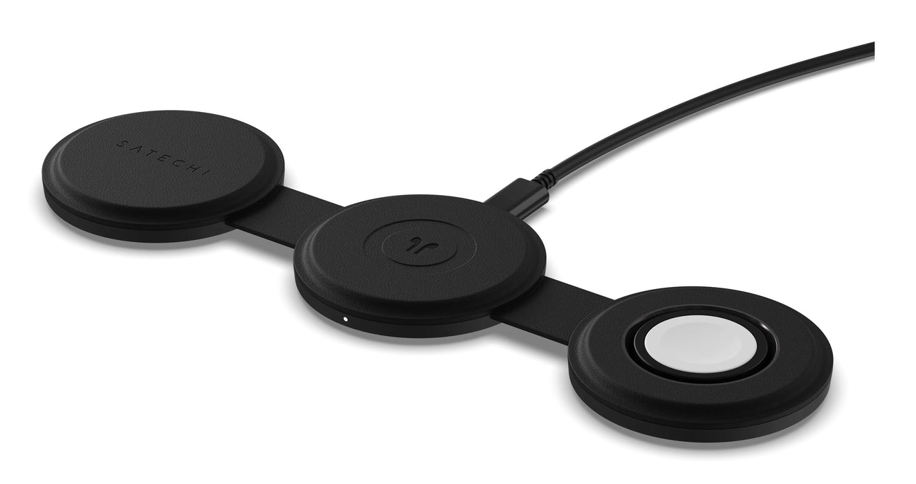 EAN 810086361977 - Satechi OntheGo 3-in-1 Auriculares, Smartphone, Reloj inteligente Negro USB Cargador inalámbrico Carga ráp imagen 2