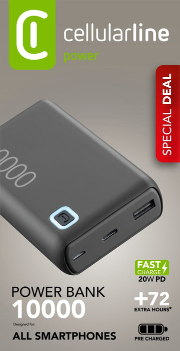 EAN 8018080485886 - Cellularline 8018080485886 Ión de litio 10000 mAh Negro imagen 2