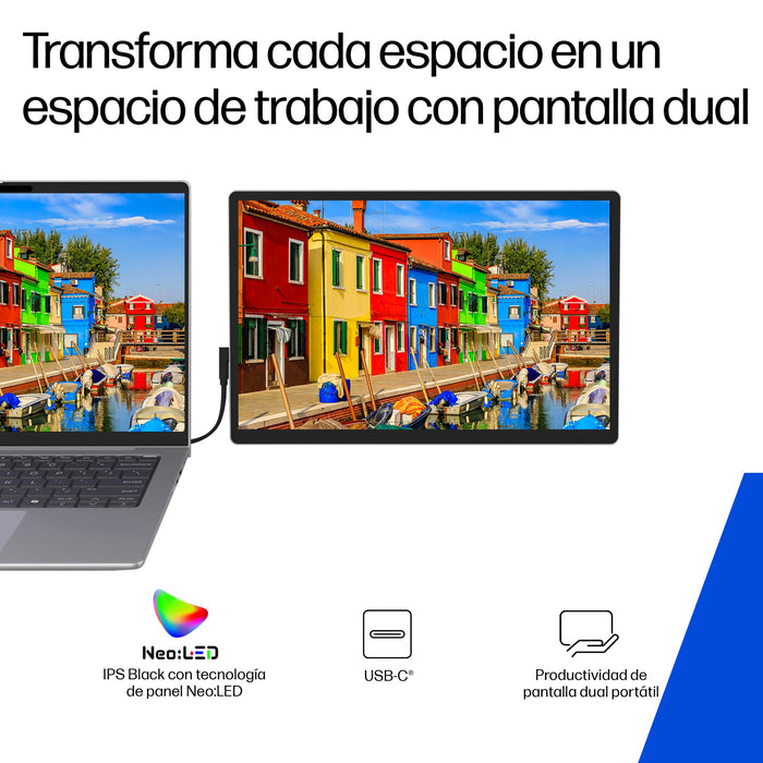 EAN 5715328394476 - HP Series 5 Pro WQXGA Portable Monitor - 514pn pantalla para PC 35,6 cm (14") 2560 x 1600 Pixeles LCD Pla imagen 5