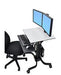 EAN 698833015898 - Ergotron WorkFit-C, Dual Sit-Stand Negro, Gris Panel plano Carro multimedia imagen 3