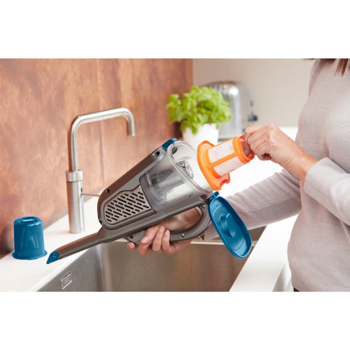 EAN 5035048712795 - Black & Decker BHHV520BF-QW aspiradora de mano Azul, Plata, Titanio Sin bolsa imagen 28