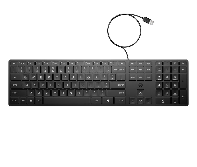 EAN 0194721888297 - HP 320K Wired Keyboard teclado Oficina USB Negro imagen 9