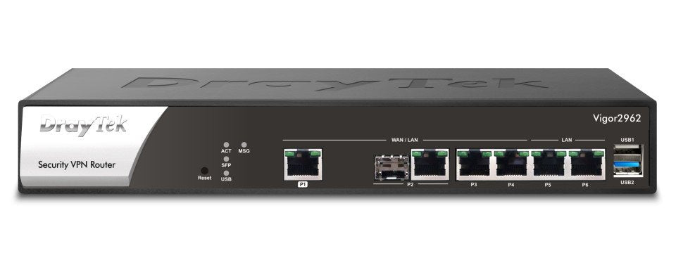 EAN 4710484742094 - DrayTek Vigor 2962 router 2.5 Gigabit Ethernet Negro, Blanco imagen 1