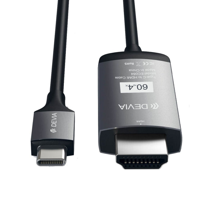 EAN 6938595316135 - Devia EC084 2 m USB Tipo C HDMI Negro imagen 1