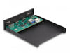 EAN 4043619641550 - DeLOCK 64155 panel bahía disco duro 8,89 cm (3.5") E / S de los puertos del panel Negro imagen 3