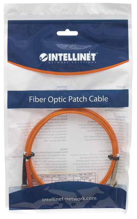 EAN 0766623470421 - Intellinet 3.0m LC-ST M/M Cable de fibra óptica e InfiniBand 3 m Naranja imagen 5