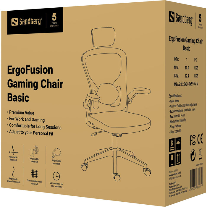 EAN 5705730640971 - Sandberg 640-97 silla de oficina y de ordenador Asiento acolchado Respaldo de malla imagen 12