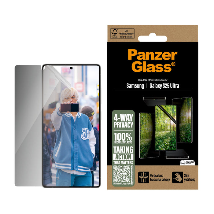 EAN 5715685017209 - PanzerGlass ® ECO MATRIX 4-way Privacy Screen Protector Samsung Galaxy S25 Ultra | Ultra-wide Fit Protect imagen 2