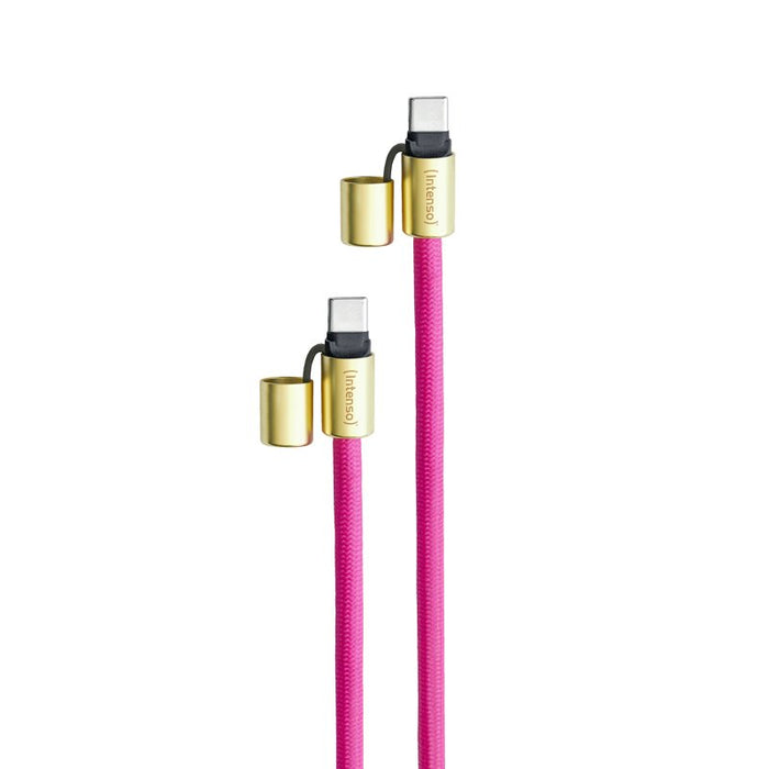 EAN 4034303037193 - Intenso Handykette als Lade- + Datenkabel USB-C bis 1,65m neon pink cable USB USB C Rosa imagen 2