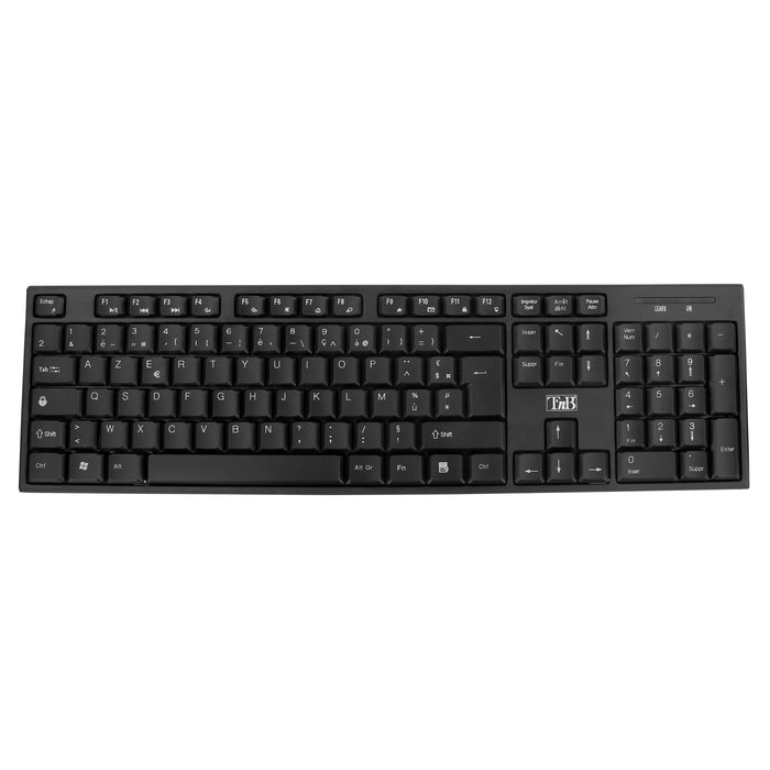 EAN 3303170098240 - T'nB KBWBK teclado Universal RF inalámbrico AZERTY Francés Negro imagen 1