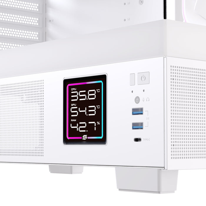 EAN 6977277360028 - Einarex EXCS-PR-51DR-W carcasa de ordenador Midi Tower Blanco imagen 12
