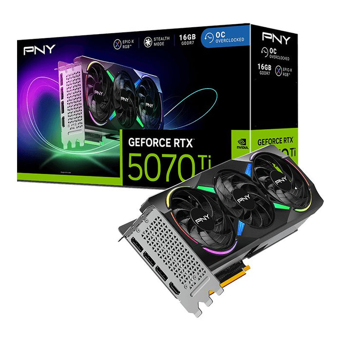EAN 0751492794570 - PNY GeForce RTX 5070 Ti EPIC-X RGB OC NVIDIA 16 GB GDDR7 imagen 7
