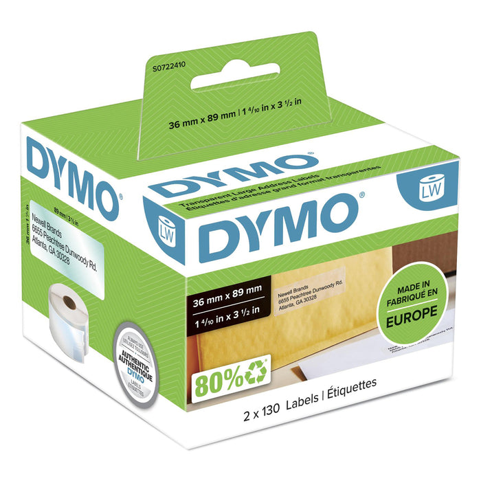 EAN 3026980930936 - DYMO LW - Large Address Labels - 36 x 89 mm - S0722410 Etiqueta para impresora autoadhesiva imagen 1