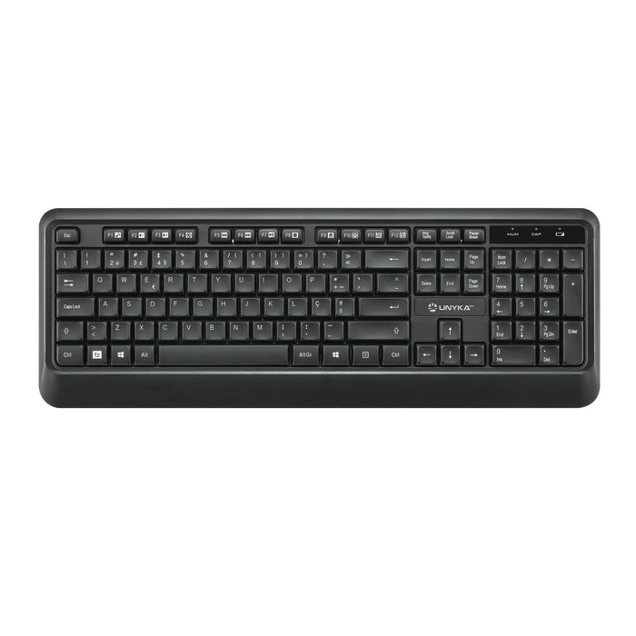EAN 8436617921629 - UNYKAch COMBO UK39 Wireless teclado Ratón incluido Hogar / Oficina RF inalámbrico QWERTY Portugués Negro imagen 2