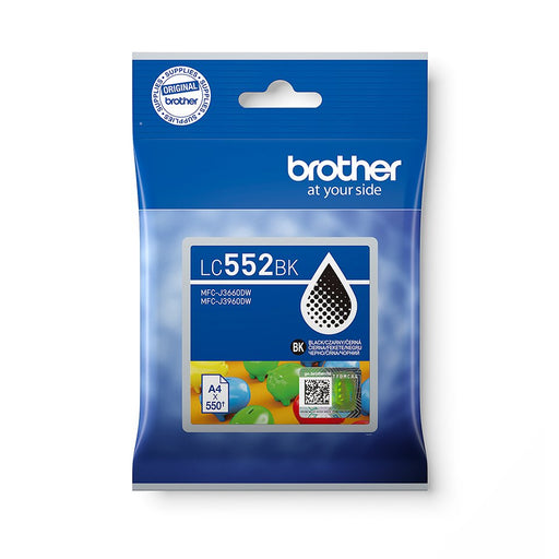 EAN 4977766843195 - Brother LC552BK cartucho de tinta 1 pieza(s) Original High (L) Yield Negro imagen 1